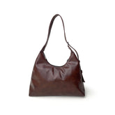 Brown Curve Tote Bag