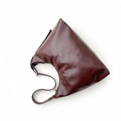 Brown Curve Tote Bag