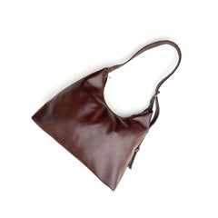 Brown Curve Tote Bag