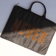 Black Never laptop sleeve
