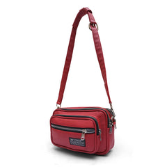 Burgundy Messenger Sling Bag