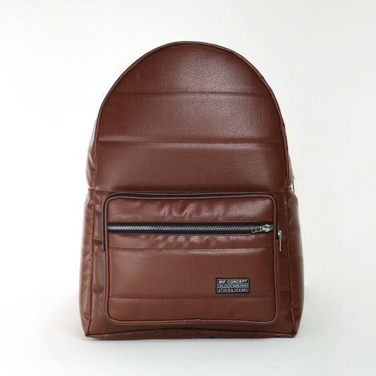 MIF Tan Luxe Backpack