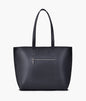 Black long handle tote bag