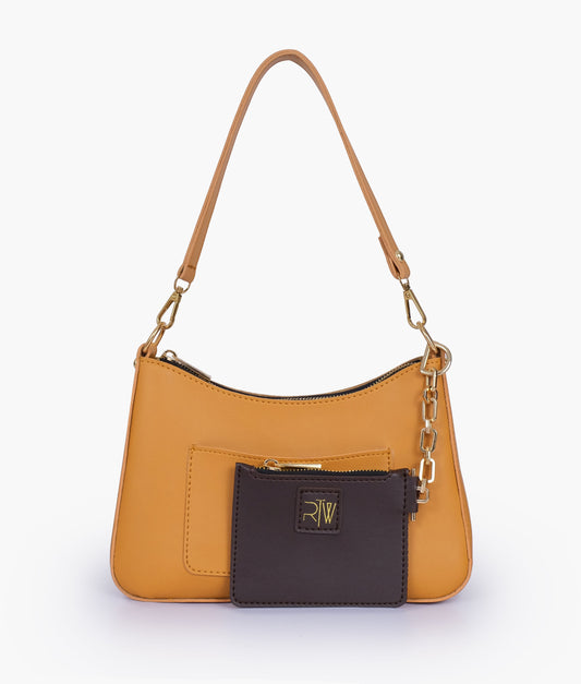 Mustard hobo evening bag