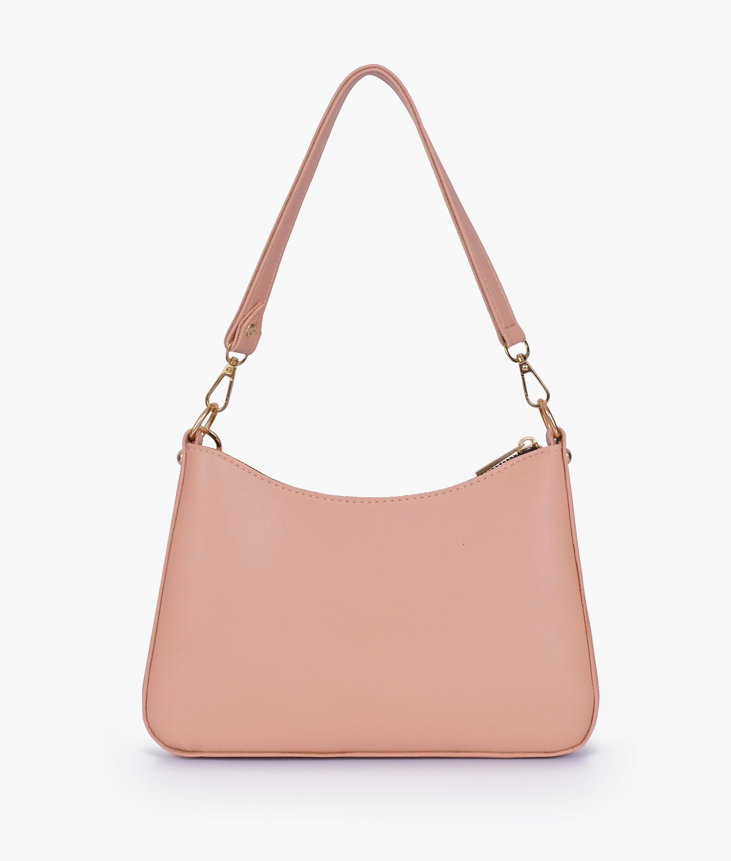 Peach hobo evening bag