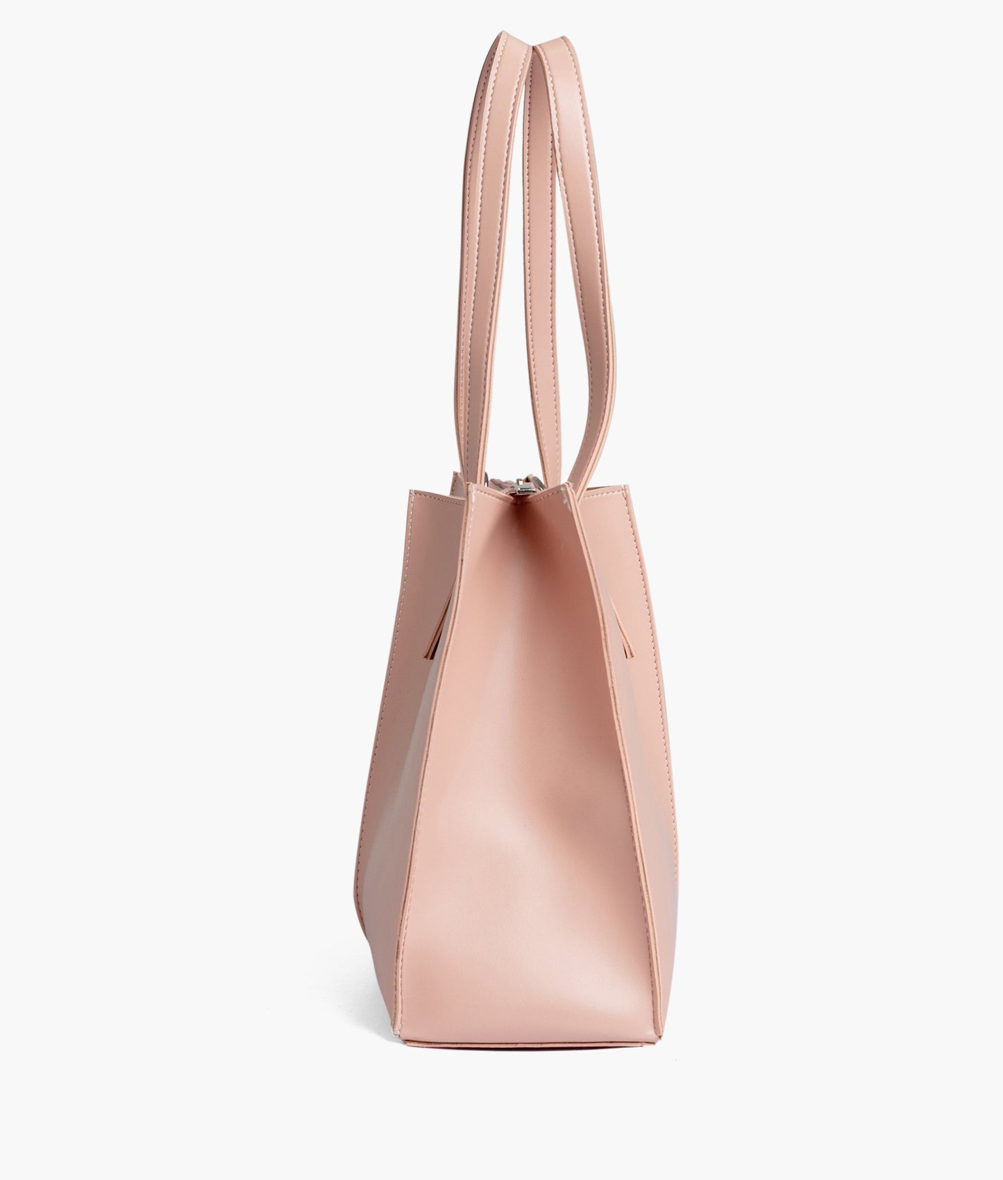 Peach work tote bag