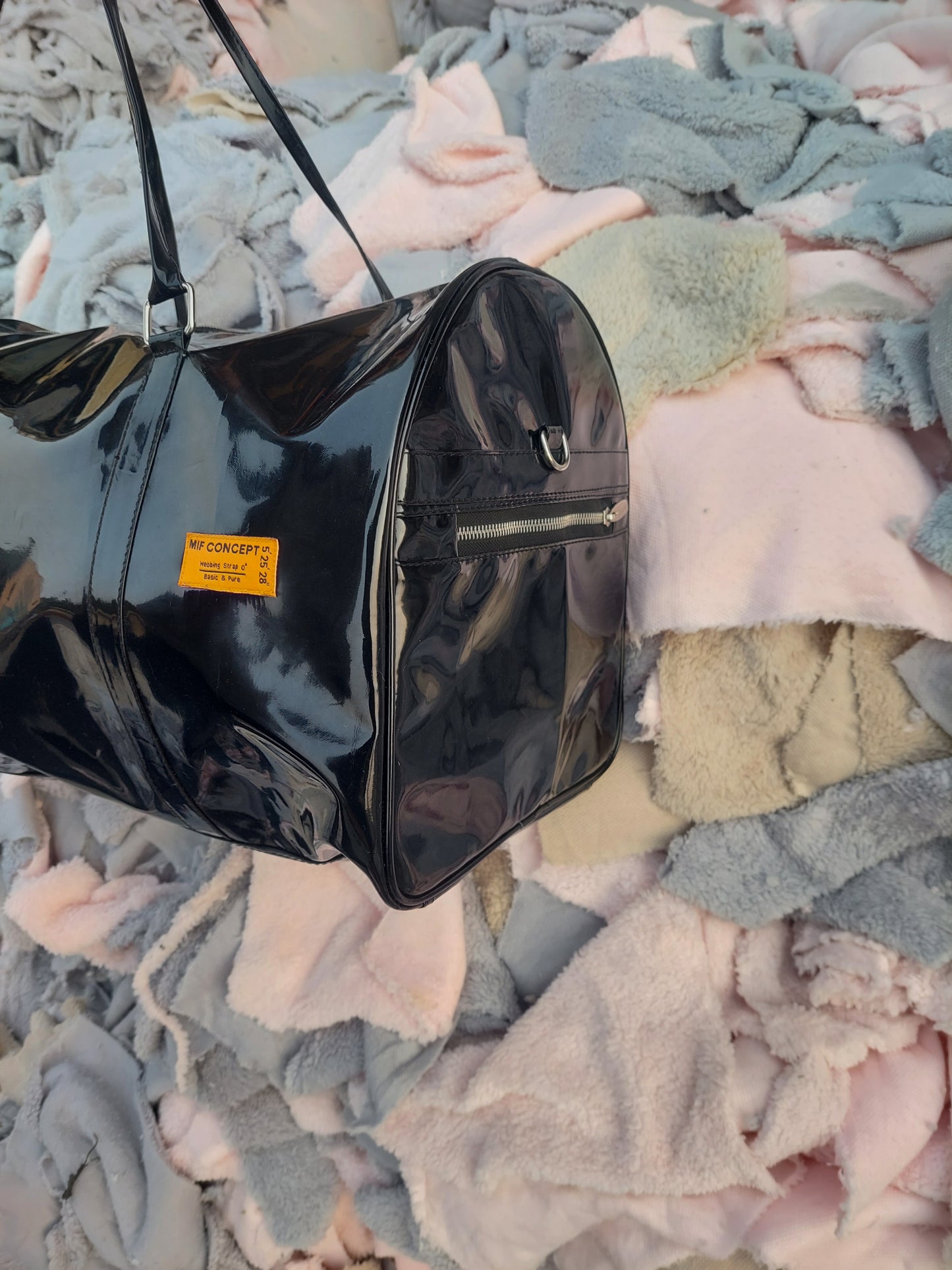 Glossed-Shell Duffle Bag