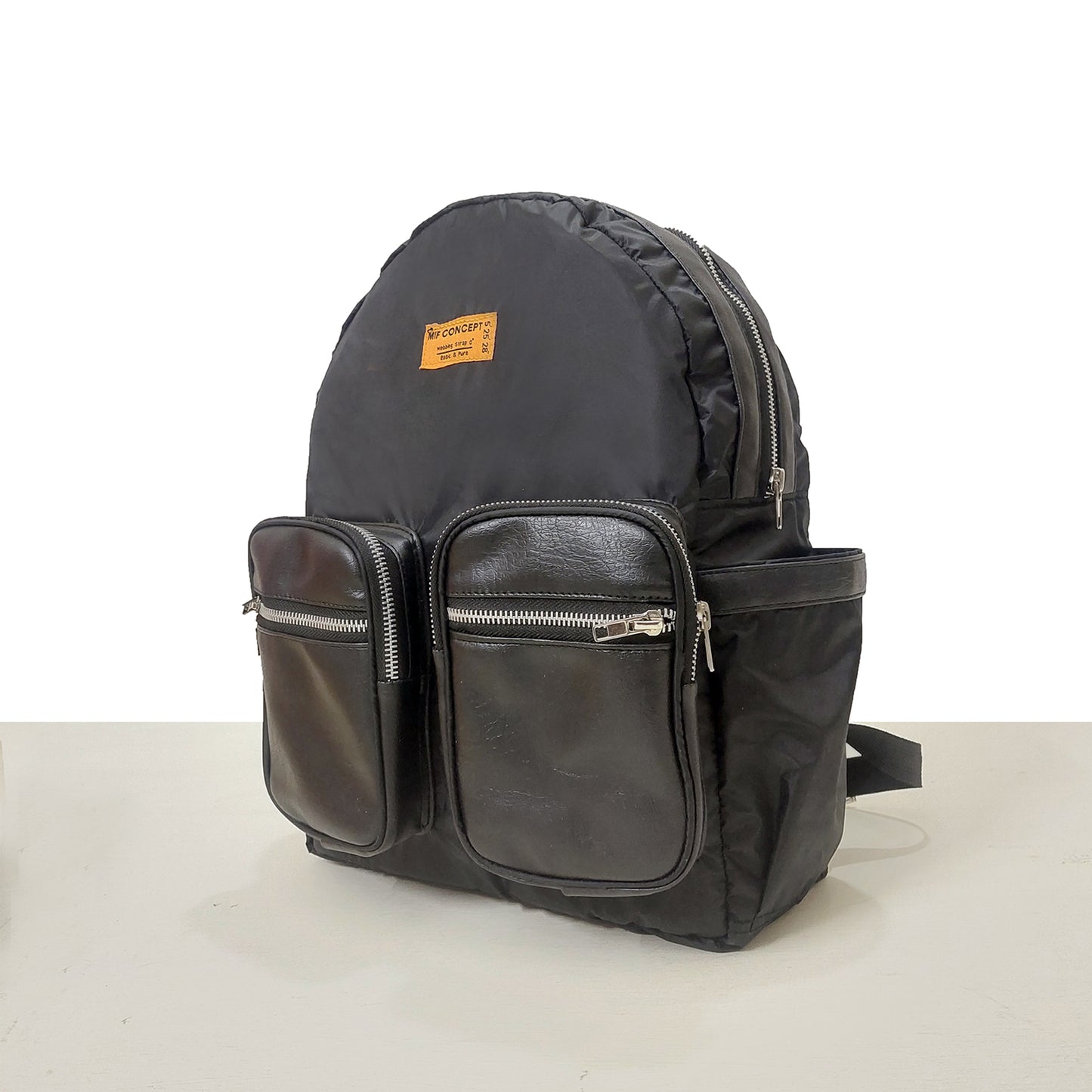 BLACK TRIPPED BACKPACK