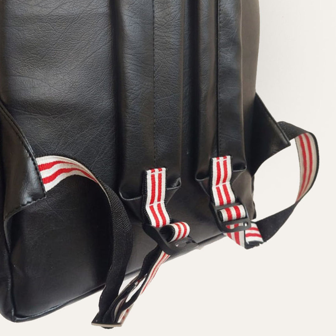 Red&White Stripe Backpack
