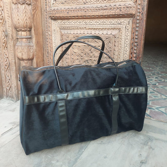Deep Black Duffle Bag