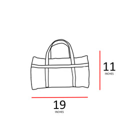 Deep mauve duffle bag