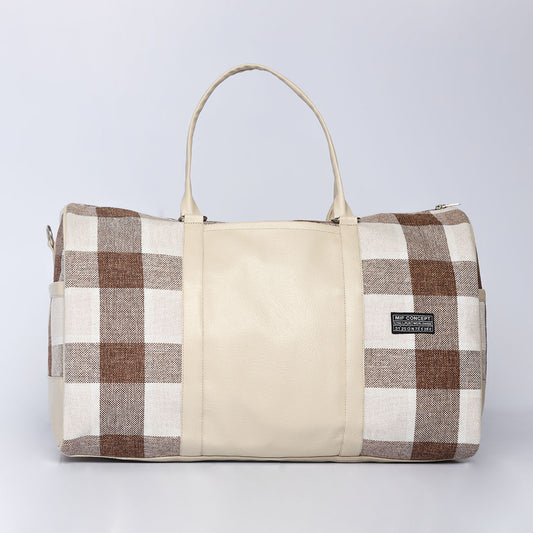 Creem Tartan Check Duffle Bag