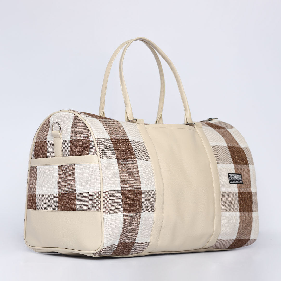 Creem Tartan Check Duffle Bag